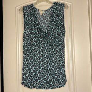 Michael Kors Blue Sleeveless Top XL